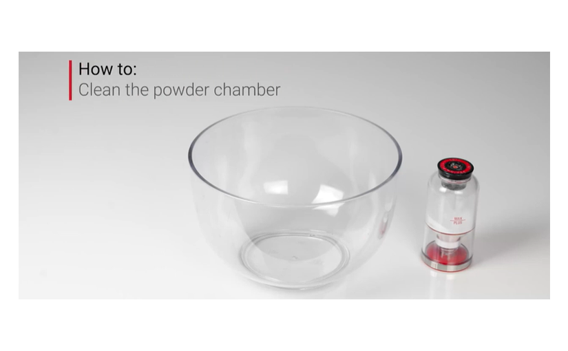 How to clean the powder chamber